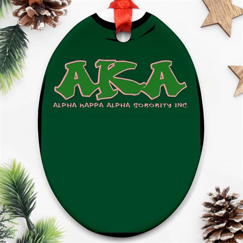 AKA Graffiti07 Ornament (Oval) from ArtsNow.com Front