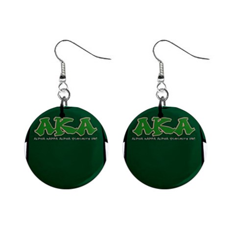 AKA Graffiti07 1  Button Earrings from ArtsNow.com Front