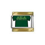AKA Graffiti07 Gold Trim Italian Charm (9mm)