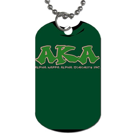 AKA Graffiti07 Dog Tag (One Side) from ArtsNow.com Front