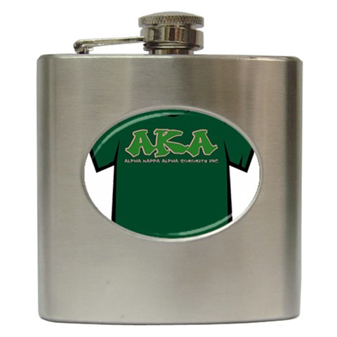 AKA Graffiti07 Hip Flask (6 oz) from ArtsNow.com Front