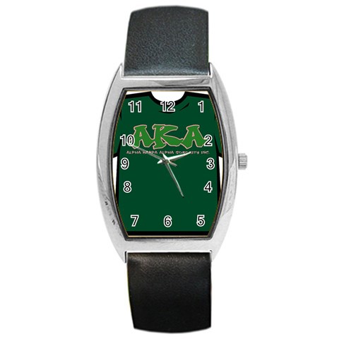 AKA Graffiti07 Barrel Style Metal Watch from ArtsNow.com Front