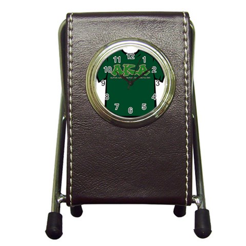AKA Graffiti07 Pen Holder Desk Clock from ArtsNow.com Front