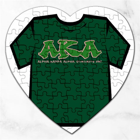 AKA Graffiti07 Jigsaw Puzzle (Heart) from ArtsNow.com Front
