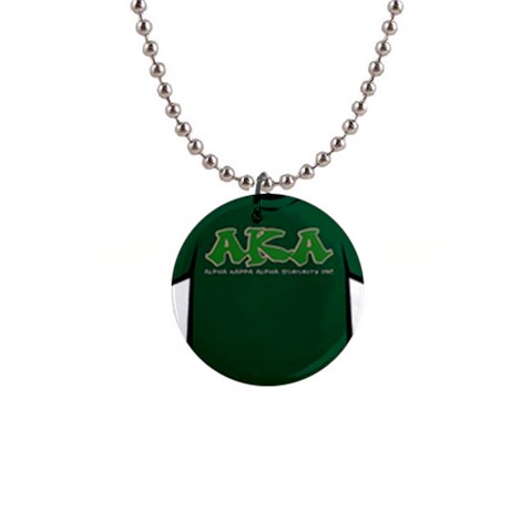 AKA Graffiti07 1  Button Necklace from ArtsNow.com Front