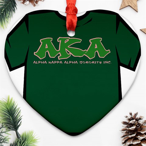 AKA Graffiti07 Heart Ornament (Two Sides) from ArtsNow.com Front