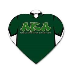 AKA Graffiti07 Dog Tag Heart (Two Sides) from ArtsNow.com Front