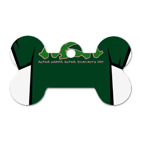 AKA Graffiti07 Dog Tag Bone (One Side) from ArtsNow.com Front