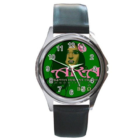 AKA Glam BNO Round Metal Watch from ArtsNow.com Front
