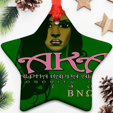 AKA Glam BNO Ornament (Star) from ArtsNow.com Front