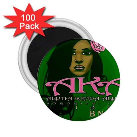AKA Glam BNO 2.25  Magnet (100 pack)  from ArtsNow.com Front