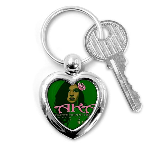 AKA Glam BNO Key Chain (Heart) from ArtsNow.com Front