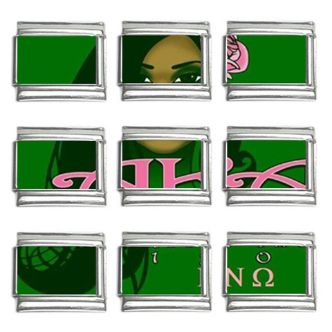 AKA Glam BNO 9mm Italian Charm (9 pack) from ArtsNow.com Front