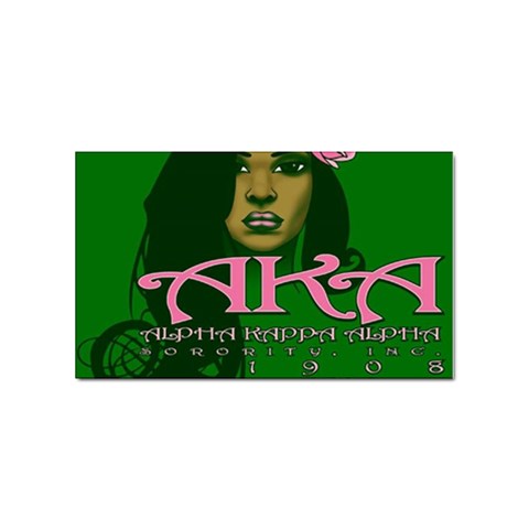 AKA Glam BNO Sticker (Rectangular) from ArtsNow.com Front
