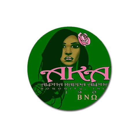 AKA Glam BNO Magnet 3  (Round) from ArtsNow.com Front