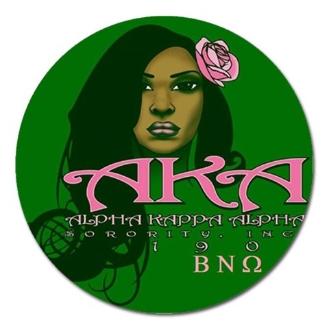 AKA Glam BNO Magnet 5  (Round) from ArtsNow.com Front