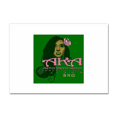AKA Glam BNO Sticker A4 (10 pack) from ArtsNow.com Front