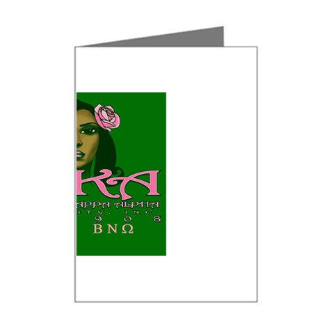 AKA Glam BNO Mini Greeting Card from ArtsNow.com Left
