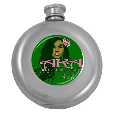 AKA Glam BNO Hip Flask (5 oz) from ArtsNow.com Front