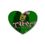 AKA Glam BNO Rubber Heart Coaster (4 pack)