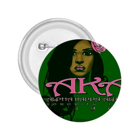 AKA Glam 2.25  Button from ArtsNow.com Front