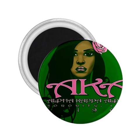 AKA Glam 2.25  Magnet from ArtsNow.com Front
