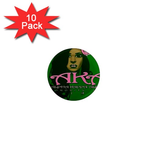 AKA Glam 1  Mini Magnet (10 pack)  from ArtsNow.com Front
