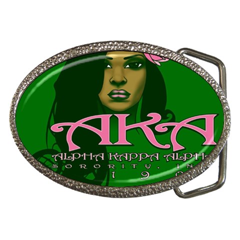 AKA Glam Belt Buckle from ArtsNow.com Front
