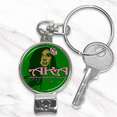 AKA Glam Nail Clippers Key Chain from ArtsNow.com Front