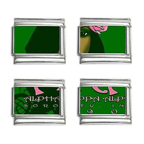 AKA Glam 9mm Italian Charm (4 pack) from ArtsNow.com Front