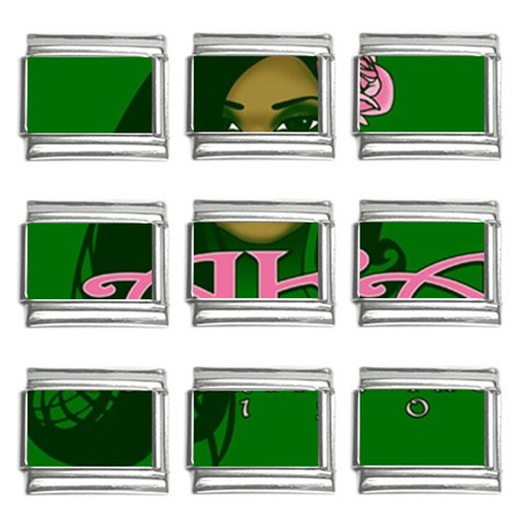 AKA Glam 9mm Italian Charm (9 pack) from ArtsNow.com Front