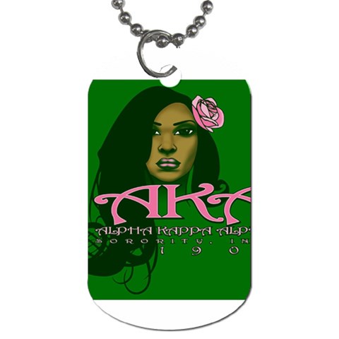 AKA Glam Dog Tag (Two Sides) from ArtsNow.com Front