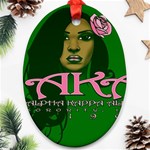 AKA Glam Oval Ornament (Two Sides)