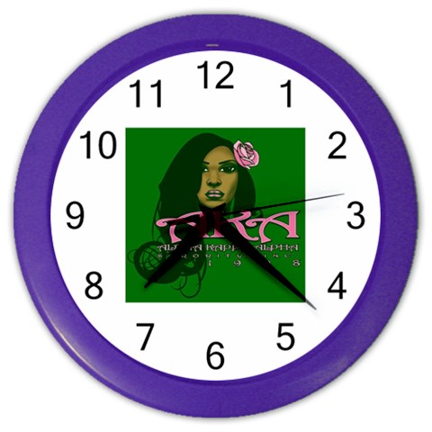 AKA Glam Color Wall Clock from ArtsNow.com Front