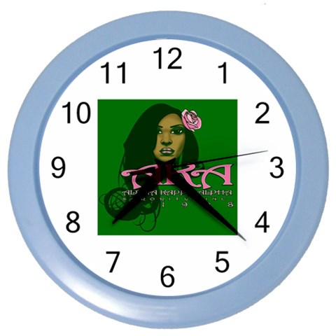 AKA Glam Color Wall Clock from ArtsNow.com Front