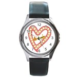 AKAesp-pink_no_namet Round Metal Watch