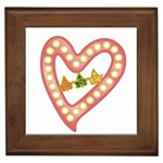 AKAesp-pink_no_namet Framed Tile