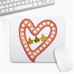 AKAesp-pink_no_namet Large Mousepad
