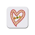 AKAesp-pink_no_namet Rubber Coaster (Square)