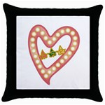 AKAesp-pink_no_namet Throw Pillow Case (Black)