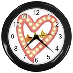 AKAesp-pink_no_namet Wall Clock (Black)