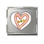 AKAesp-pink_no_namet Mega Link Heart Italian Charm (18mm)