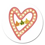 AKAesp-pink_no_namet Magnet 5  (Round)