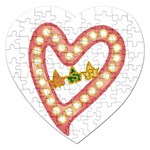 AKAesp-pink_no_namet Jigsaw Puzzle (Heart)