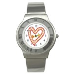 AKAesp-pink_no_namet Stainless Steel Watch