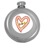 AKAesp-pink_no_namet Hip Flask (5 oz)