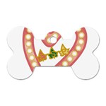 AKAesp-pink_no_namet Dog Tag Bone (One Side)