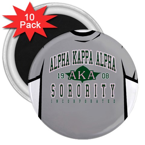 AKAAthletic 3  Magnet (10 pack) from ArtsNow.com Front