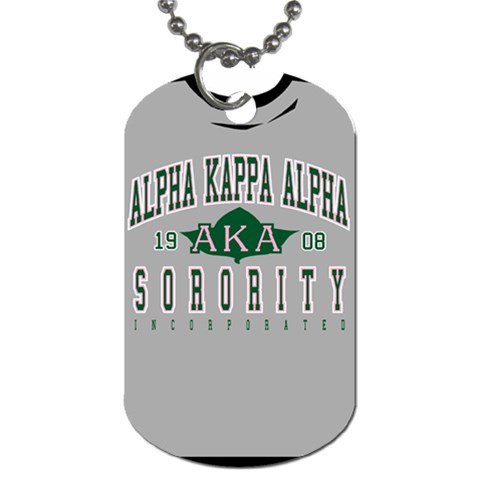 AKAAthletic Dog Tag (One Side) from ArtsNow.com Front