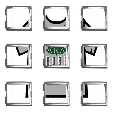 AKAAthletic Mega Link Italian Charm (9 pack) from ArtsNow.com Front